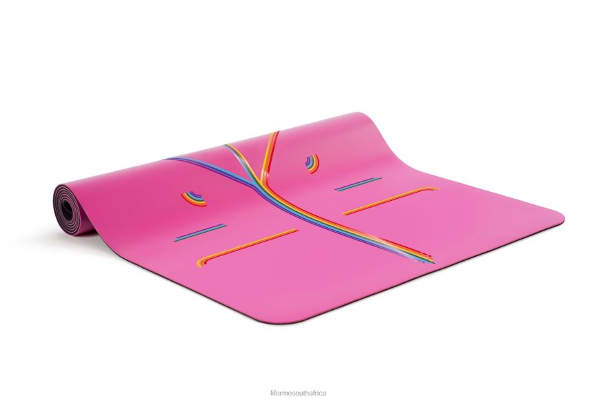 Yoga Mats Liforme Grateful Rainbow Travel Mat Grateful Pink/Rainbow 6268655 - Image 5
