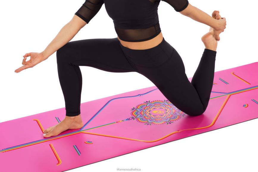 Yoga Mats Liforme Grateful Rainbow Travel Mat Grateful Pink/Rainbow 6268655 - Image 7