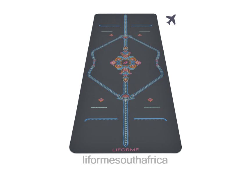 Yoga Mats Liforme Mindful Garden Travel Yoga Mat Grey/Floral 6268648 - Image 1