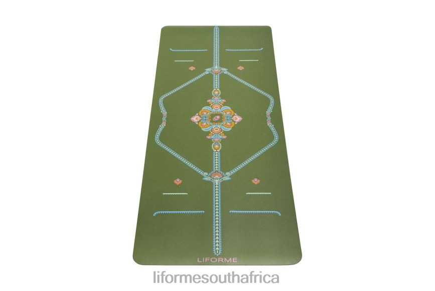 Yoga Mats Liforme Mindful Garden Yoga Mat Olive/Floral 626861 - Image 1